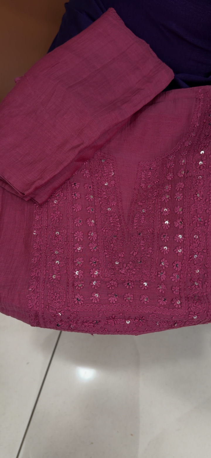 MUL CHANDERI UNSTITCHED SALWAR SUITS - NUWA - 2184