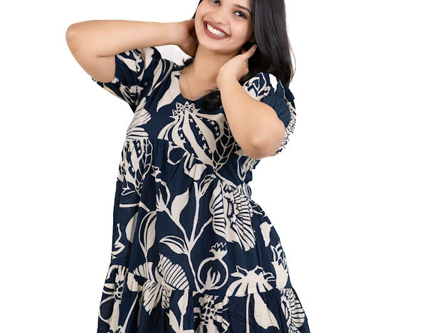 PRINTED COTTON FROCKS - NUWA - 021