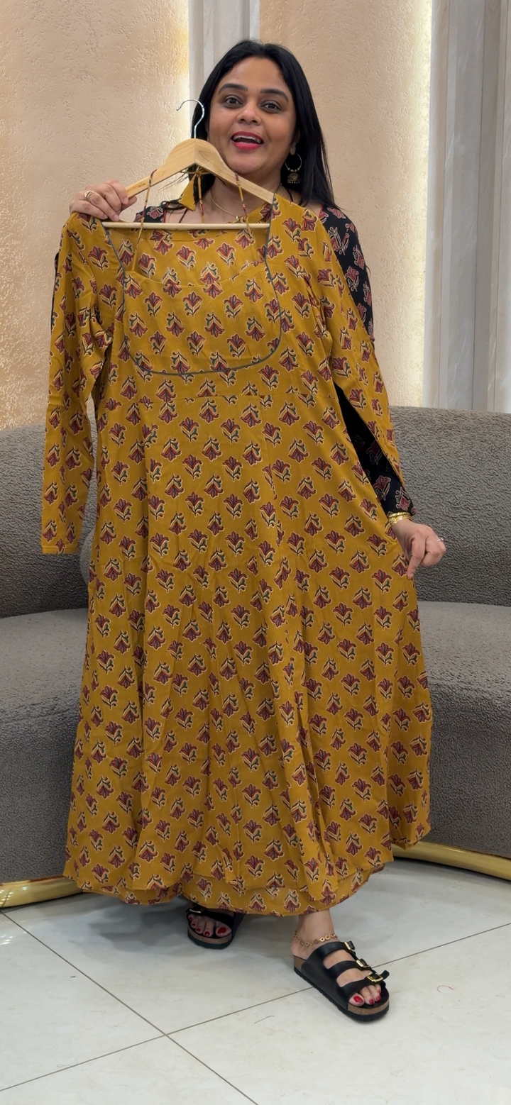 IN-HOUSE PRINTED COTTON LONG TOPS - NUWA - 1670