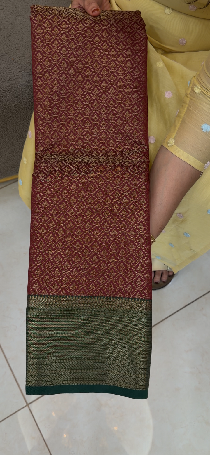 SEMI BROCADE SAREES - NUWA-877