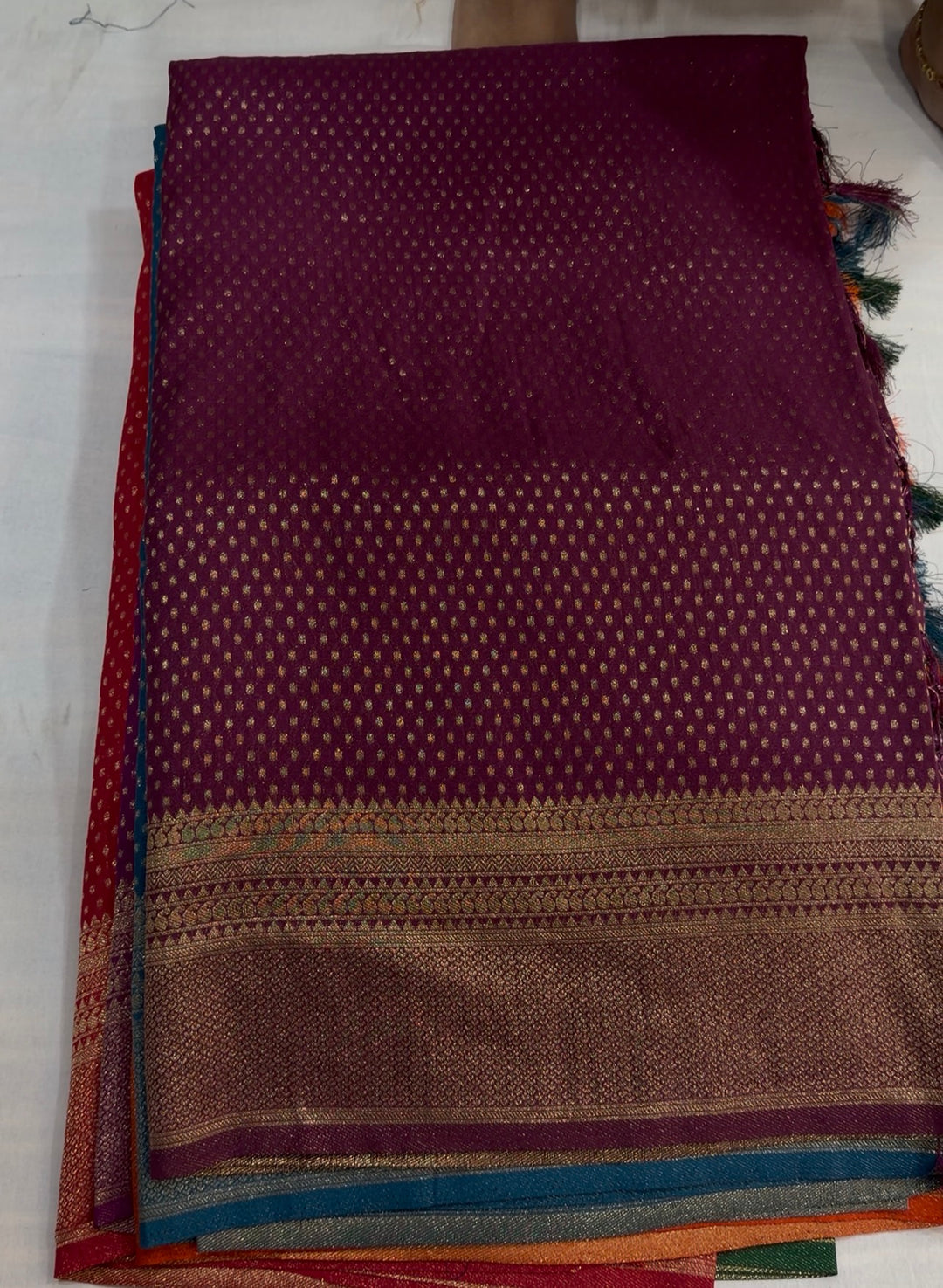 SEMI BANARASI SAREES  - NUWA-1143