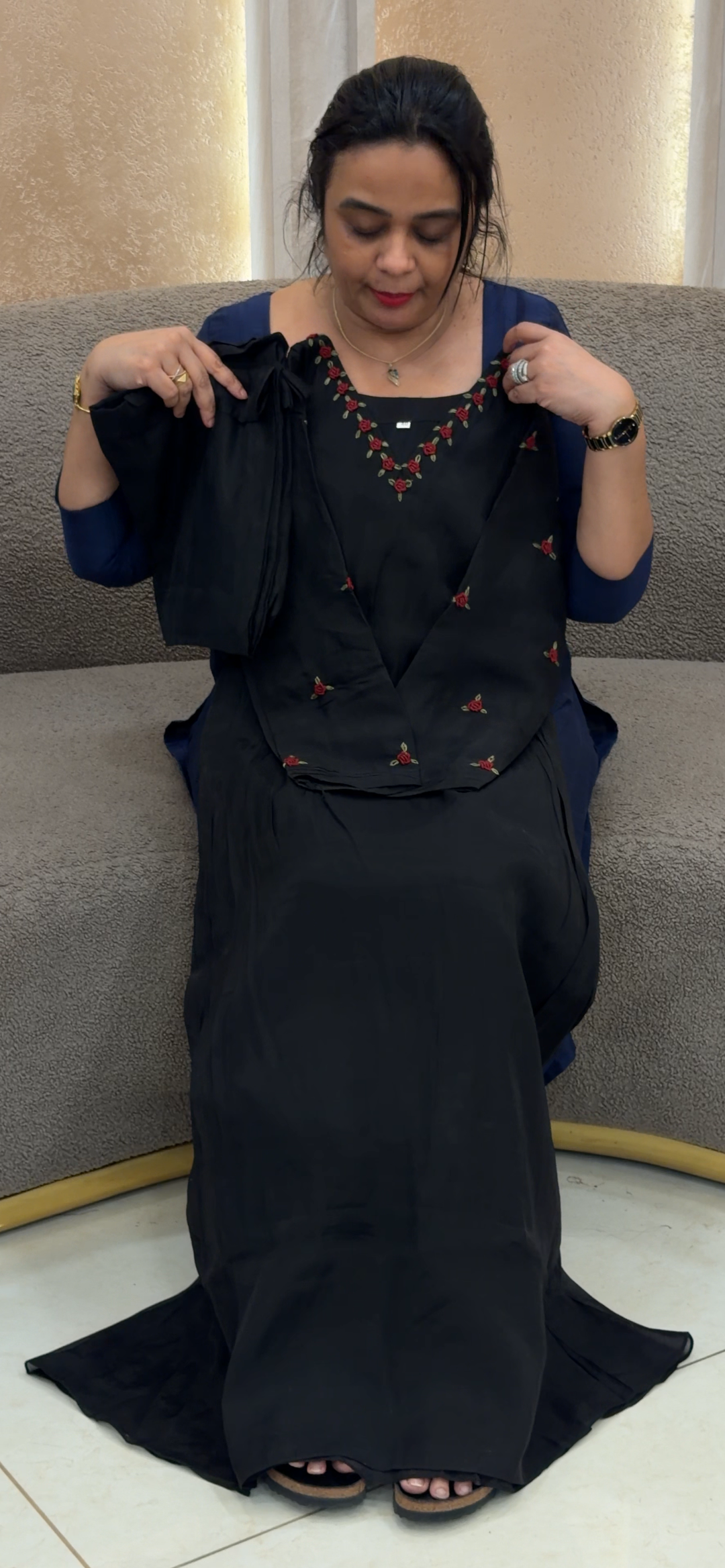 MUL CHANDERI TOP, BOTTOM AND DUPATTA - NUWA - 2052
