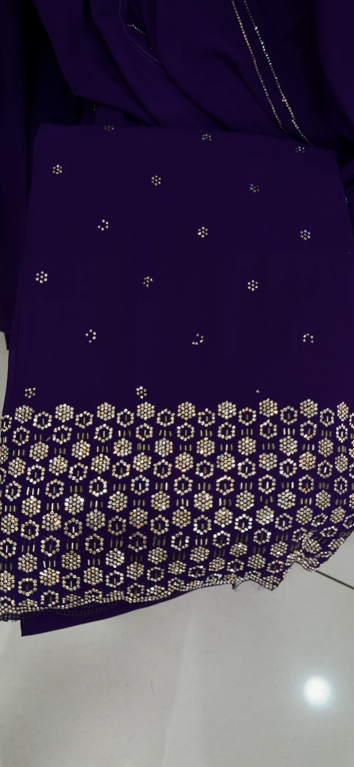 SEMI PARTY WEAR UNSTITCHED SALWAR SUITS - NUWA - 1770