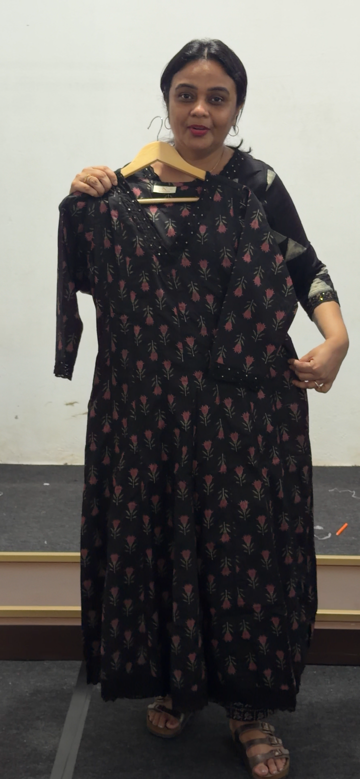 COTTON ANARKALI TOPS - NUWA - 2522