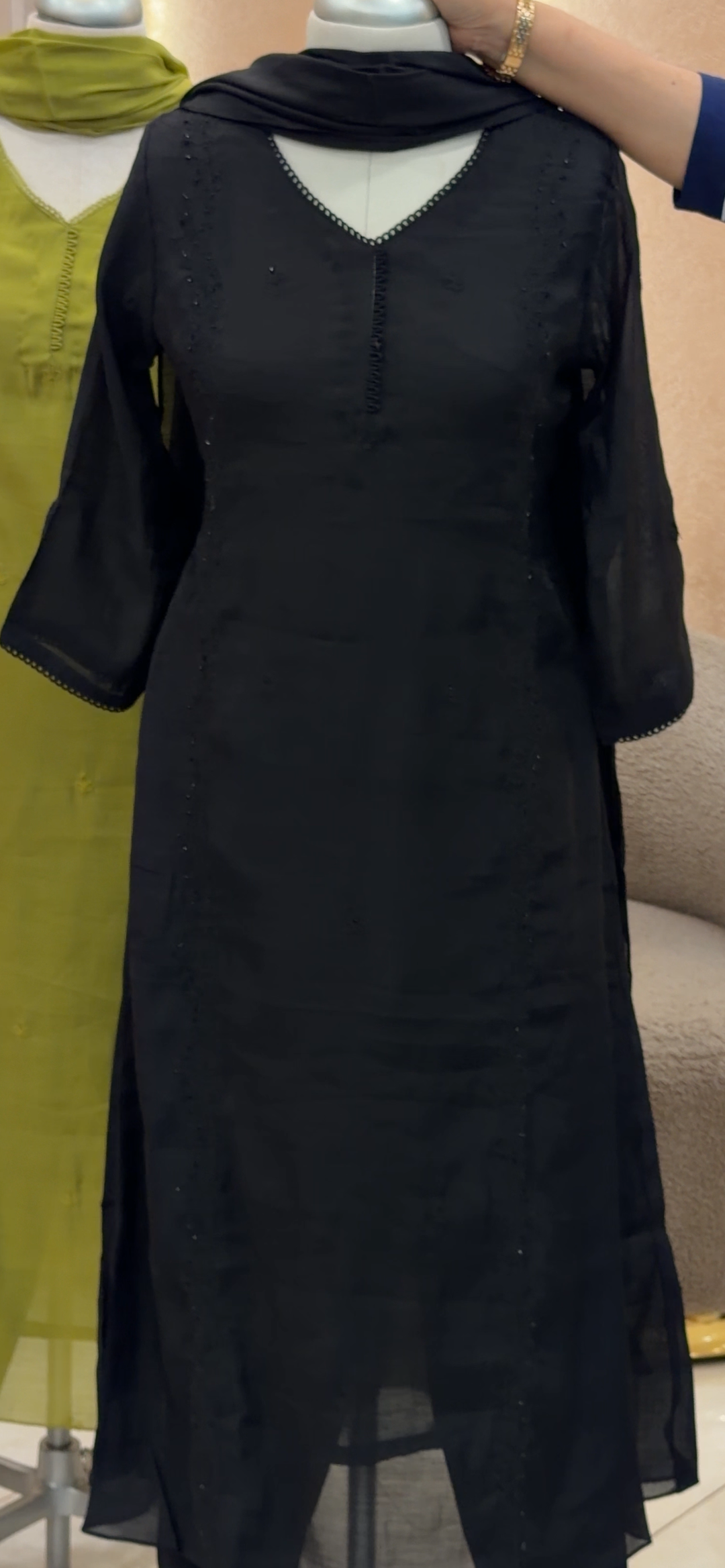 PARTY WEAR TOP, BOTTOM AND DUPATTA - NUWA - 1437