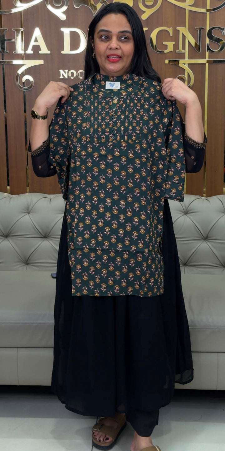 PRINTED COTTON TOPS - NUWA-1066