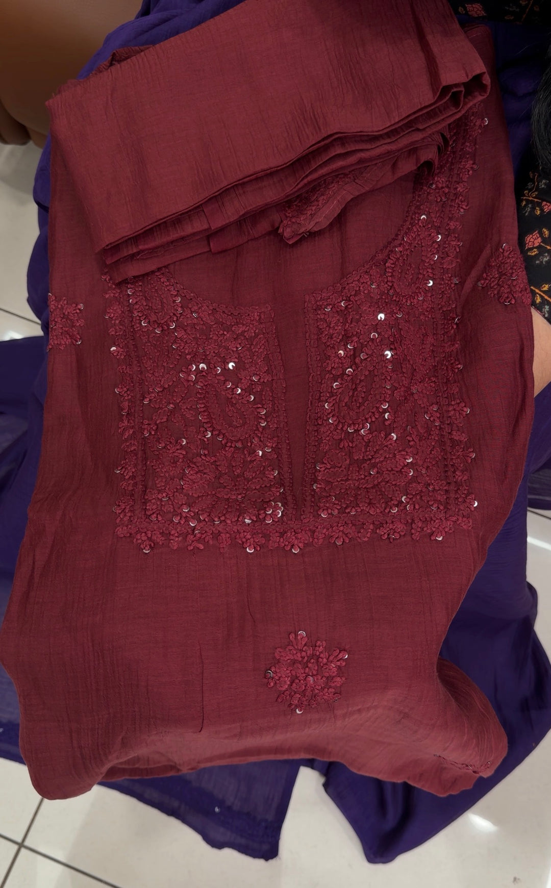 MALAI CHANDERI UNSTITCHED SALWAR SUITS - NUWA-1834