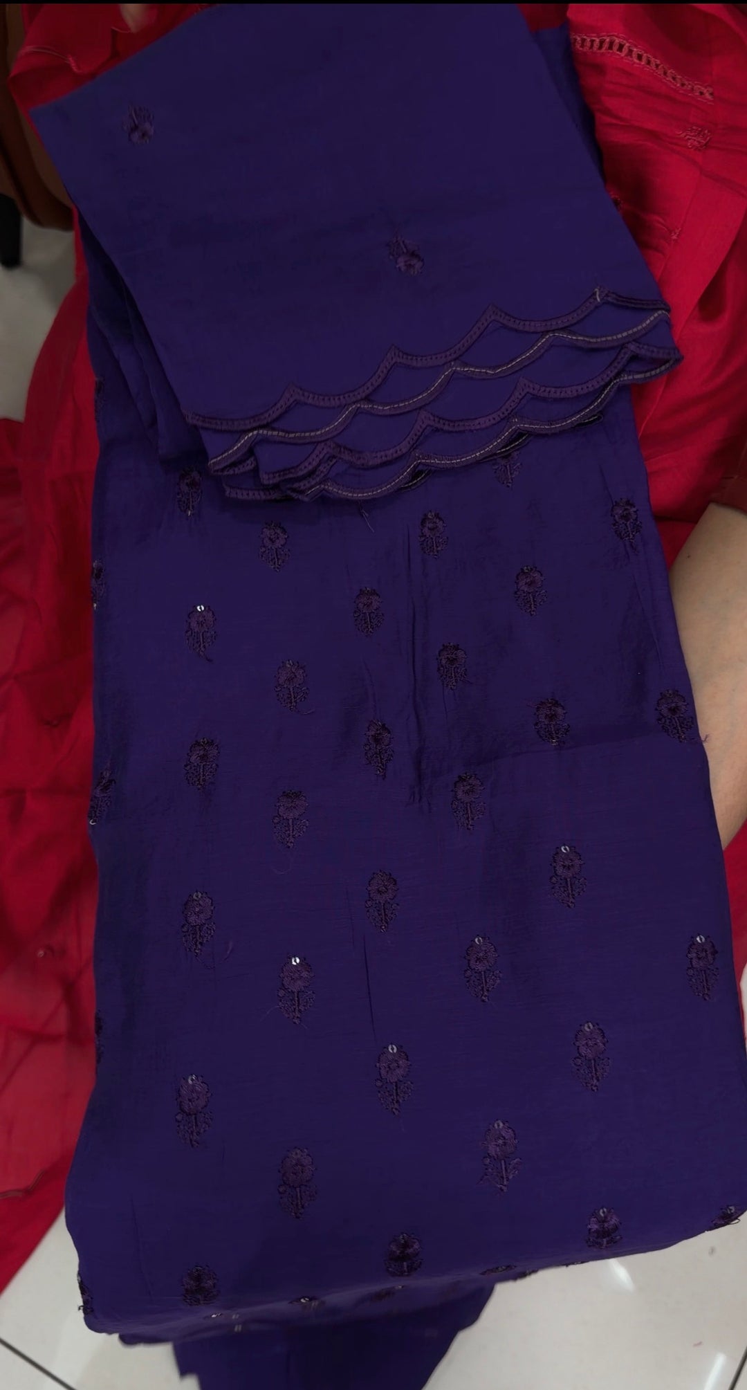 MALAI CHANDERI UNSTITCHED SALWAR SUITS - NUWA-1841