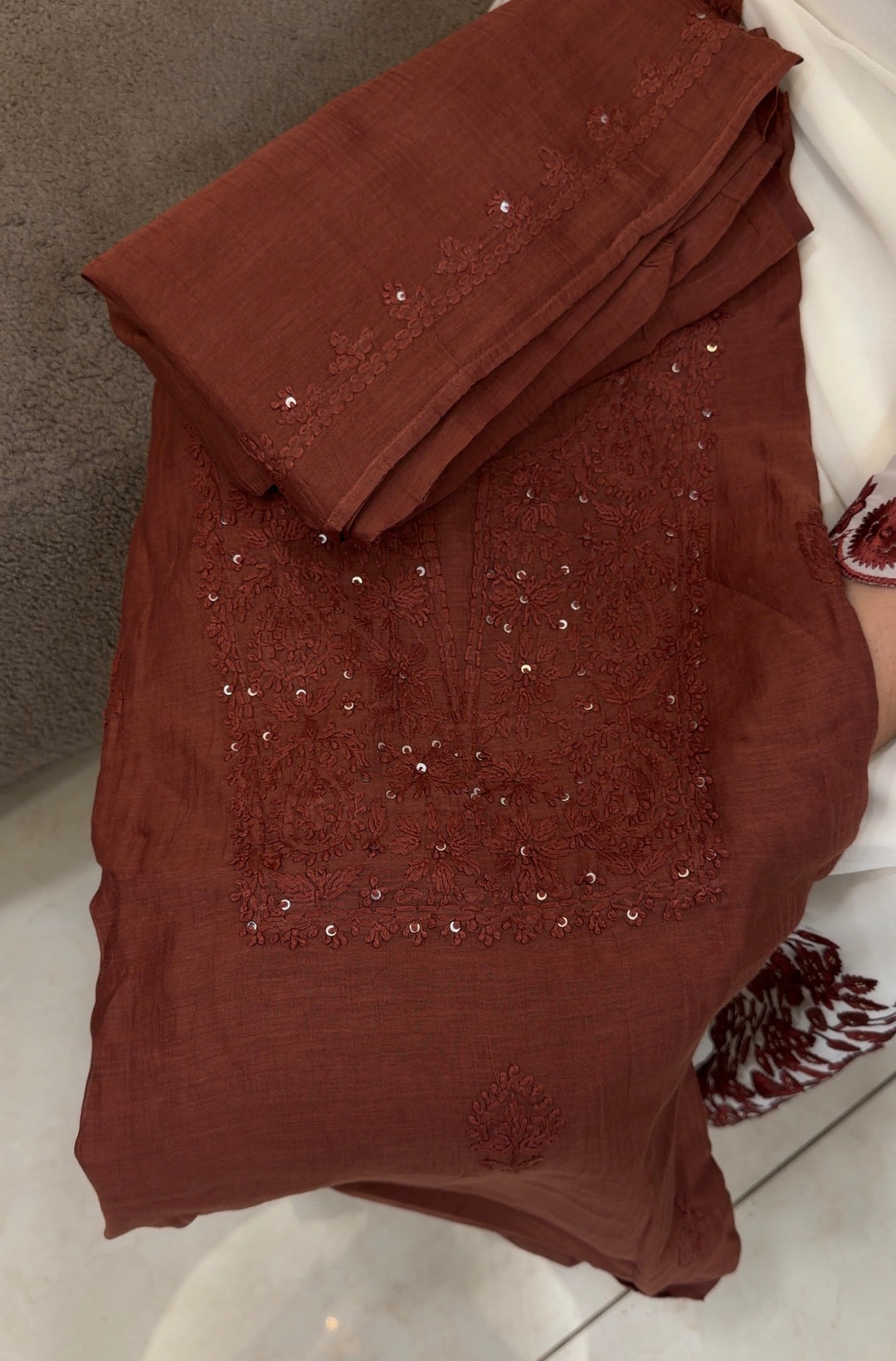 LUCKNOWI CHIKANKARI UNSTITCHED SALWAR SUITS -NUWA-1751