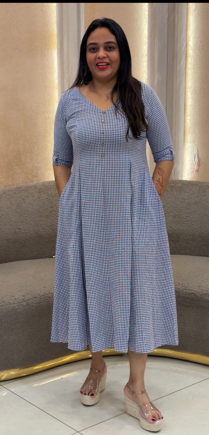 HANDLOOM COTTON FROCKS - NUWA-1225