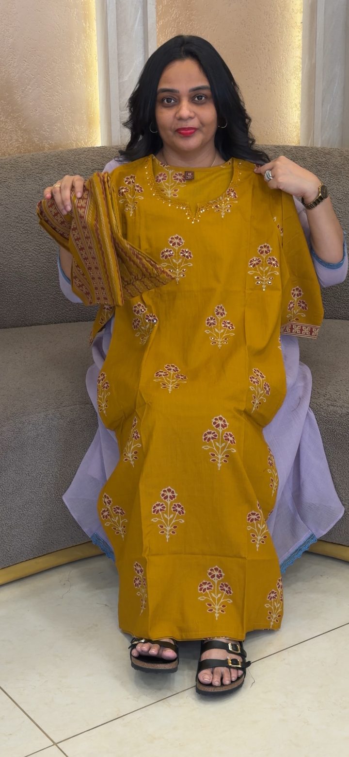 COTTON TOP, BOTTOM AND DUPATTA - NUWA - 2049