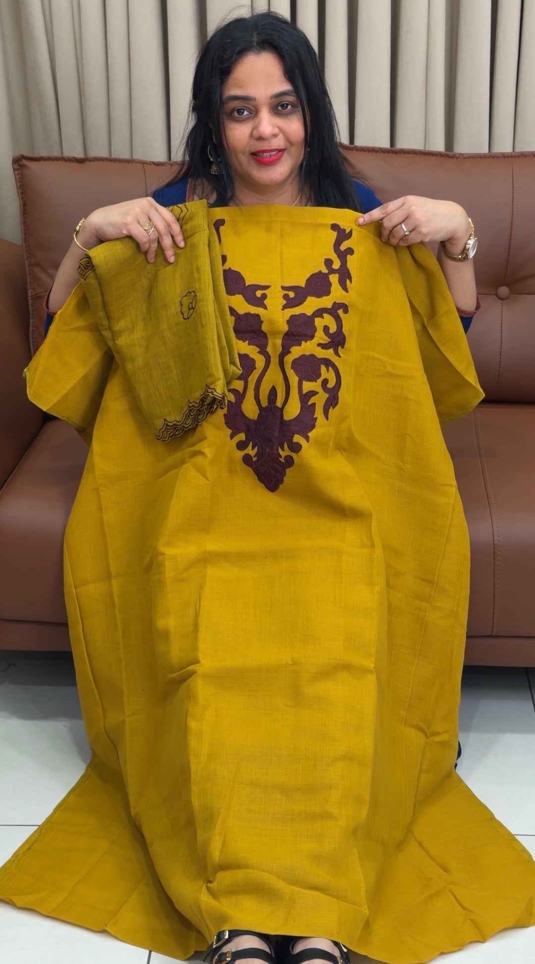 SEMI LINEN UNSTITCHED SALWAR SUITS - NUWA-1816