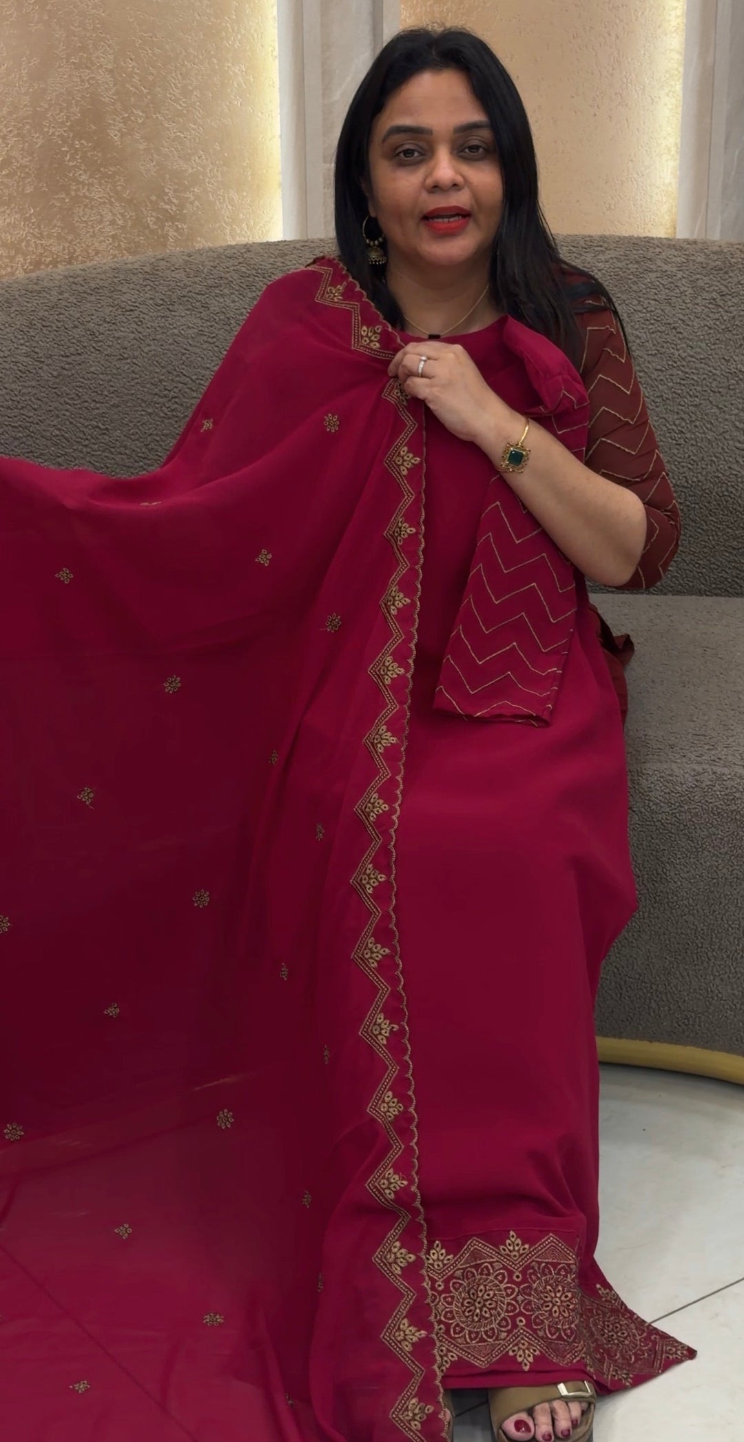 READY TO WEAR TOP,BOTTOM AND DUPATTA - NUWA-1459