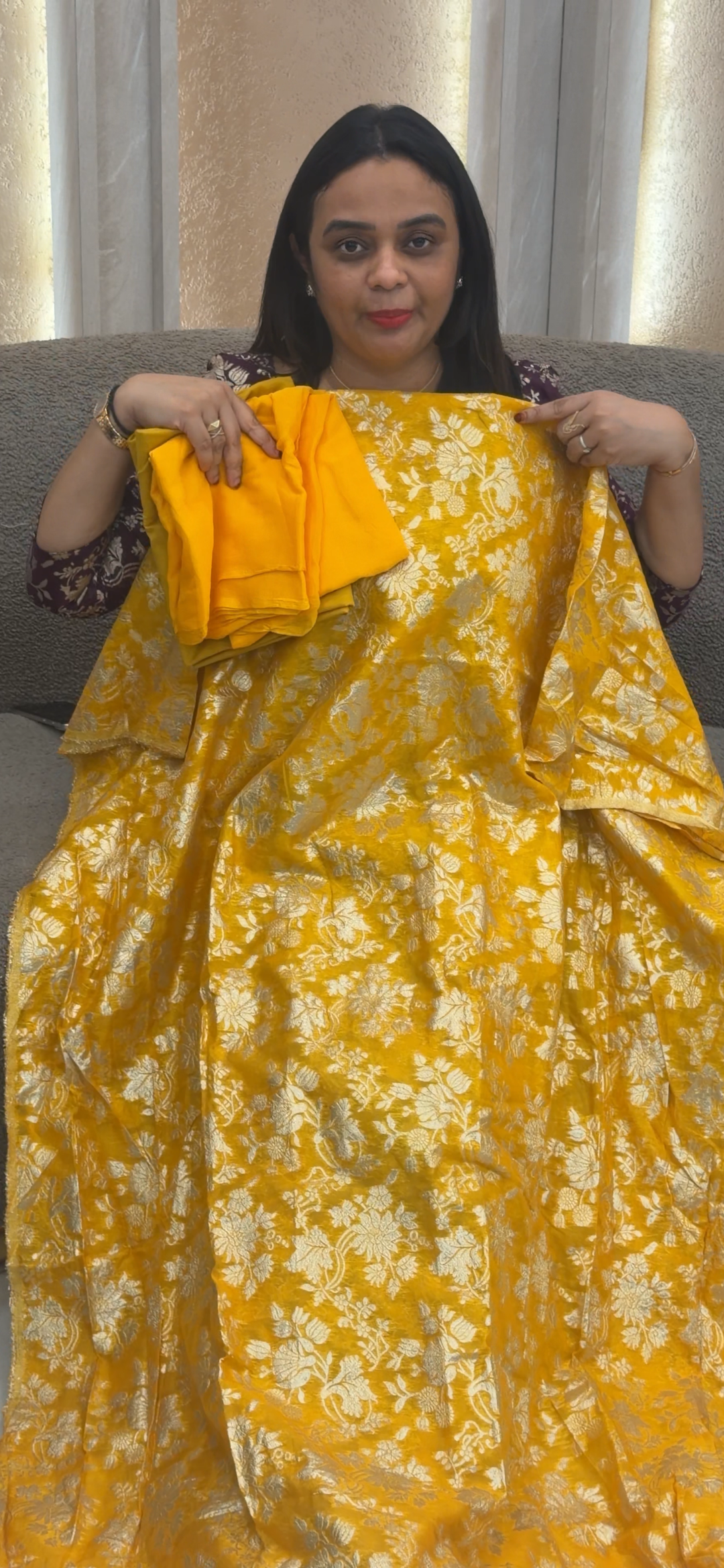 SEMI BANARASI UNSTITCHED SALWAR SUITS - NUWA - 1016