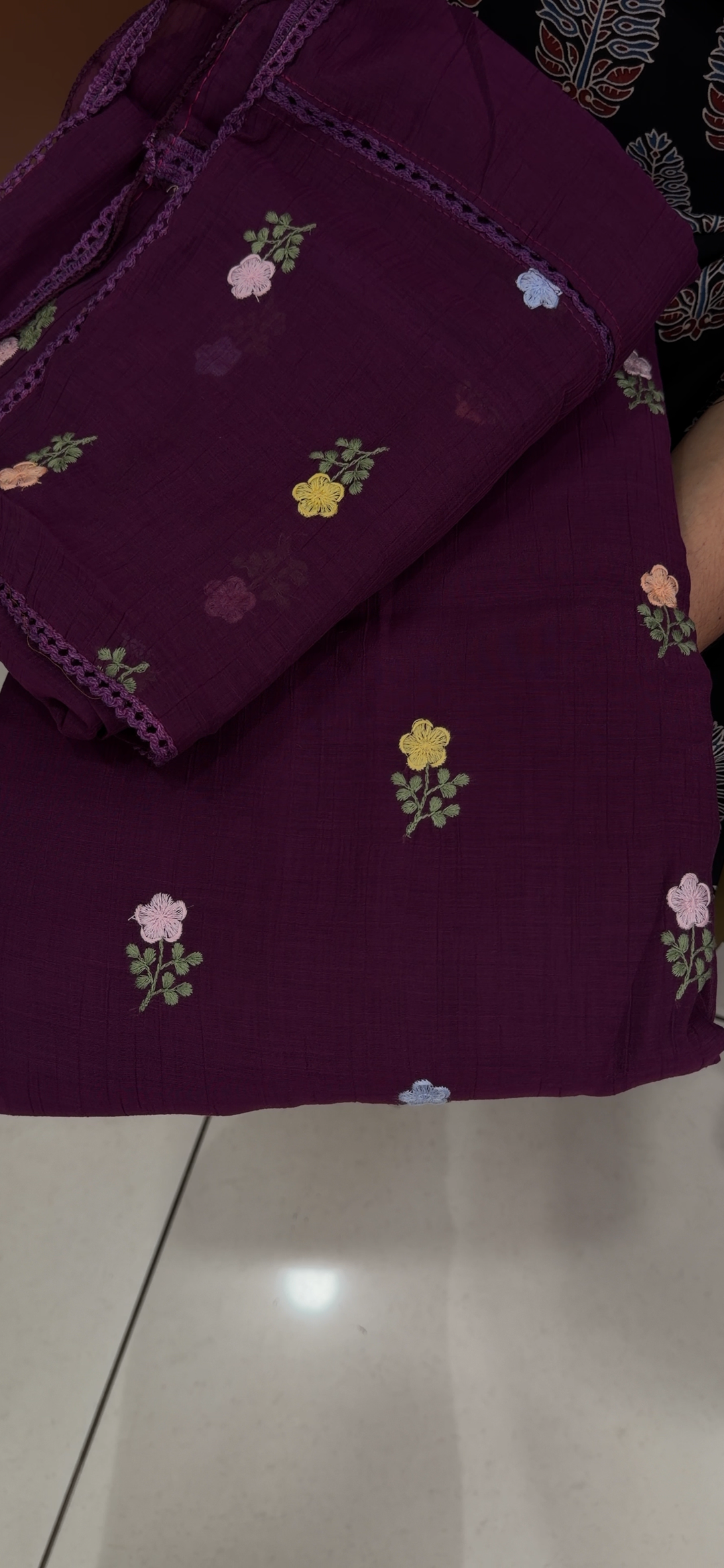 MUL CRUSHED UNSTITCHED SALWAR SUITS - NUWA - 1746