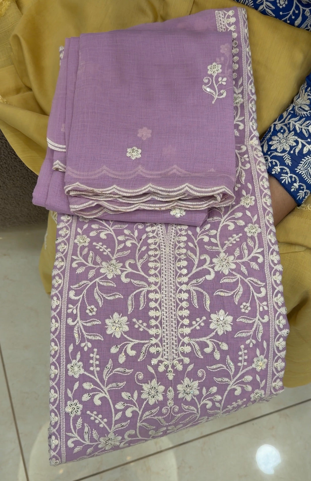 MUL CRUSHED UNSTITCHED SALWAR SUITS - NUWA-1761