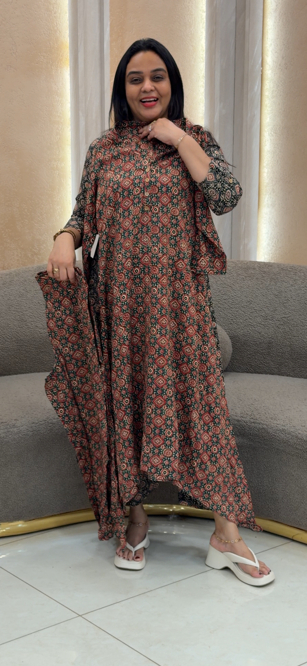 PRINTED RAYON CO-ORDS SETS - NUWA - 1349