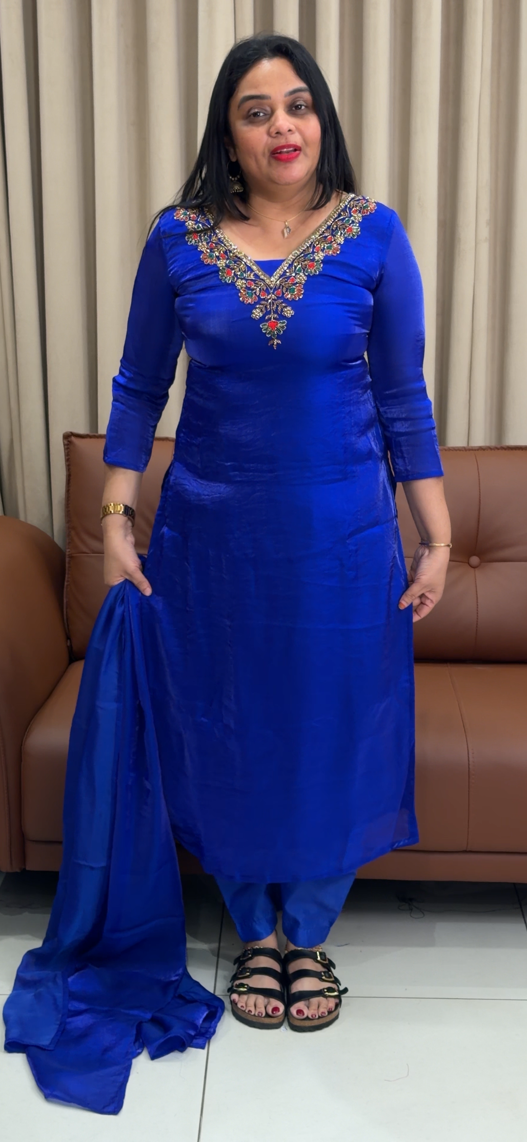 IN-HOUSE VELVET ORGANZA UNSTITCHED SALWAR SUITS - NUWA - 1608