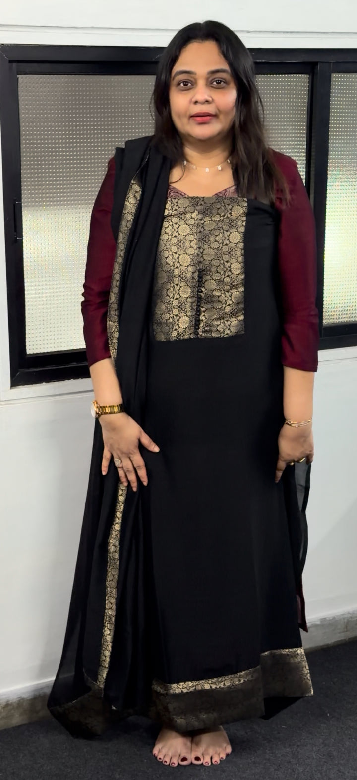 SEMI RAW SILK UNSTITCHED SALWAR SUITS - NUWA-210