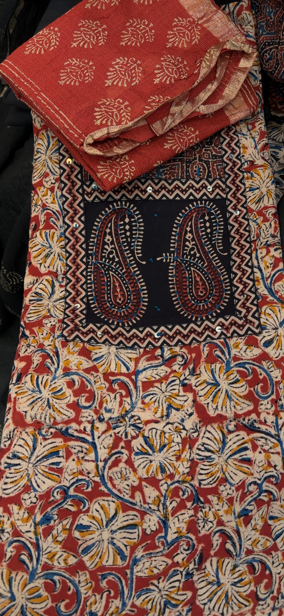 PRINTED COTTON UNSTITCHED SALWAR SUITS - NUWA - 1453