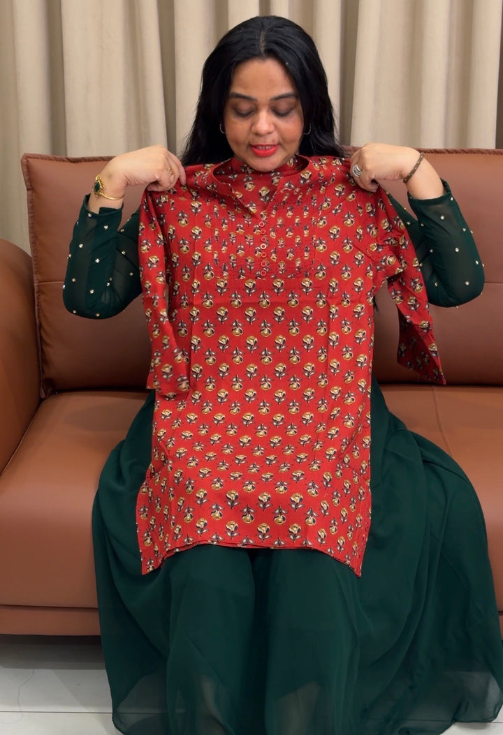 PRINTED SHORT TOPS - NUWA-2125