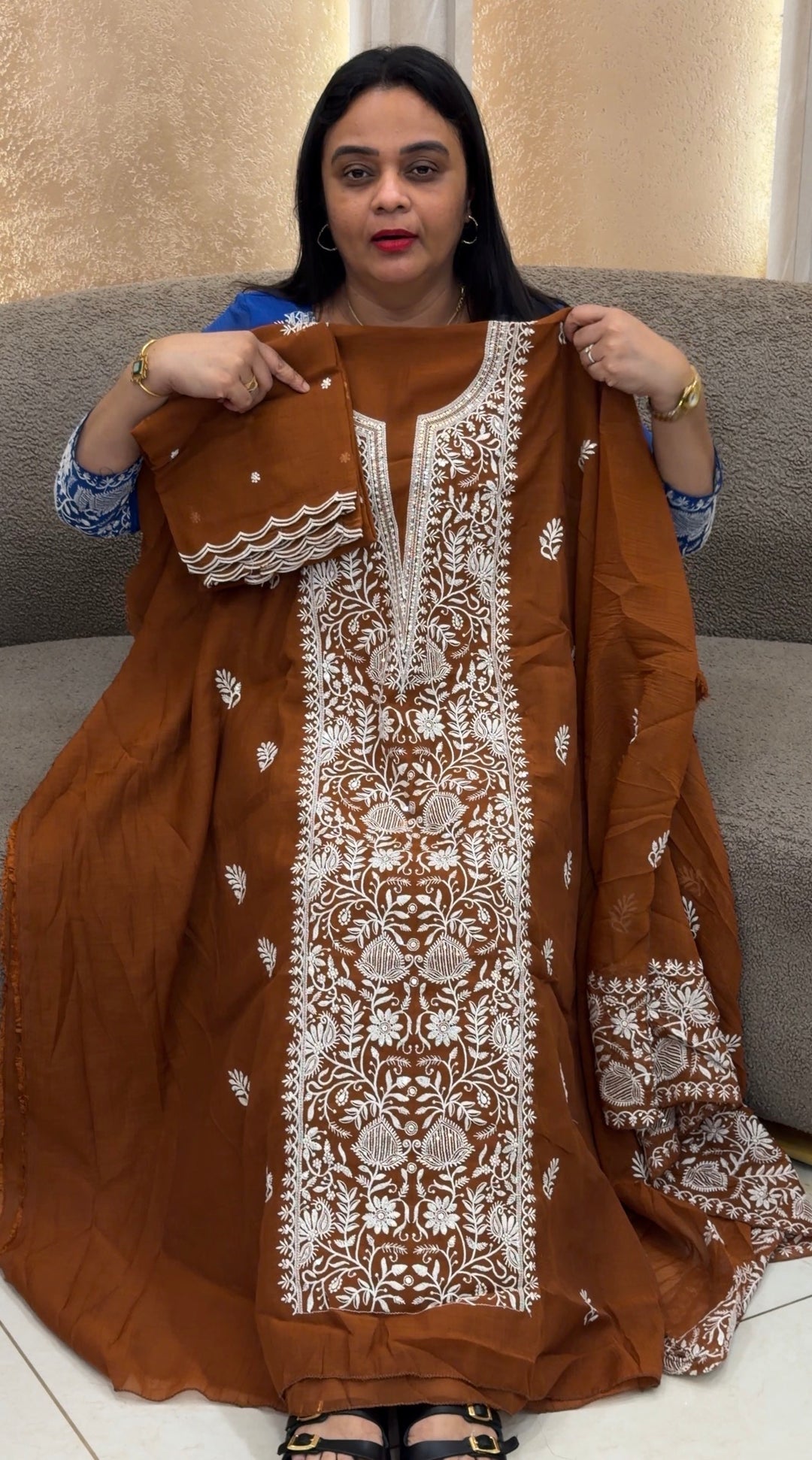 MUL CRUSHED UNSTITCHED SALWAR SUITS - NUWA-1761