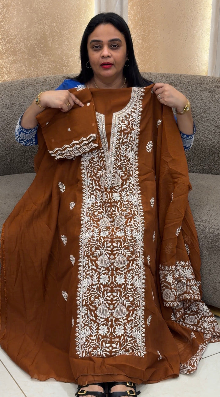 MUL CRUSHED UNSTITCHED SALWAR SUITS - NUWA-1761