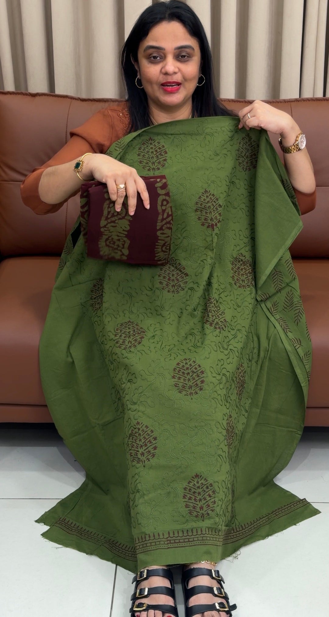 BATIK PRINTED UNSTITCHED SALWAR SUITS - NUWA-1725