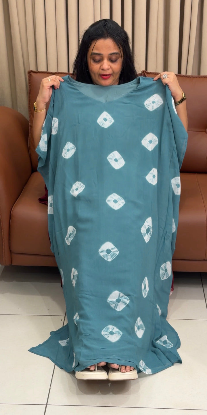IN-HOUSE BANDHEJ PRINTD KAFTAN TOPS - NUWA-1947