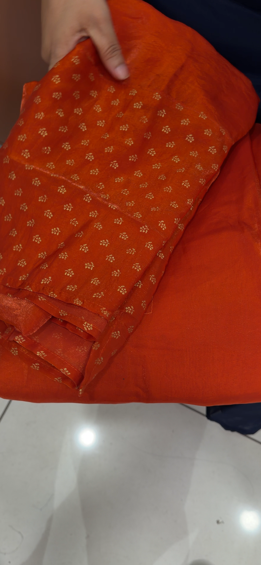 VELVET ORGANZA UNSTITCHED SALWAR SUITS - NUWA - 1989