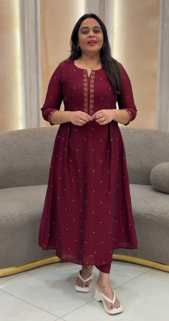 SEMI RAW SILK TOP AND BOTTOM - NUW-164