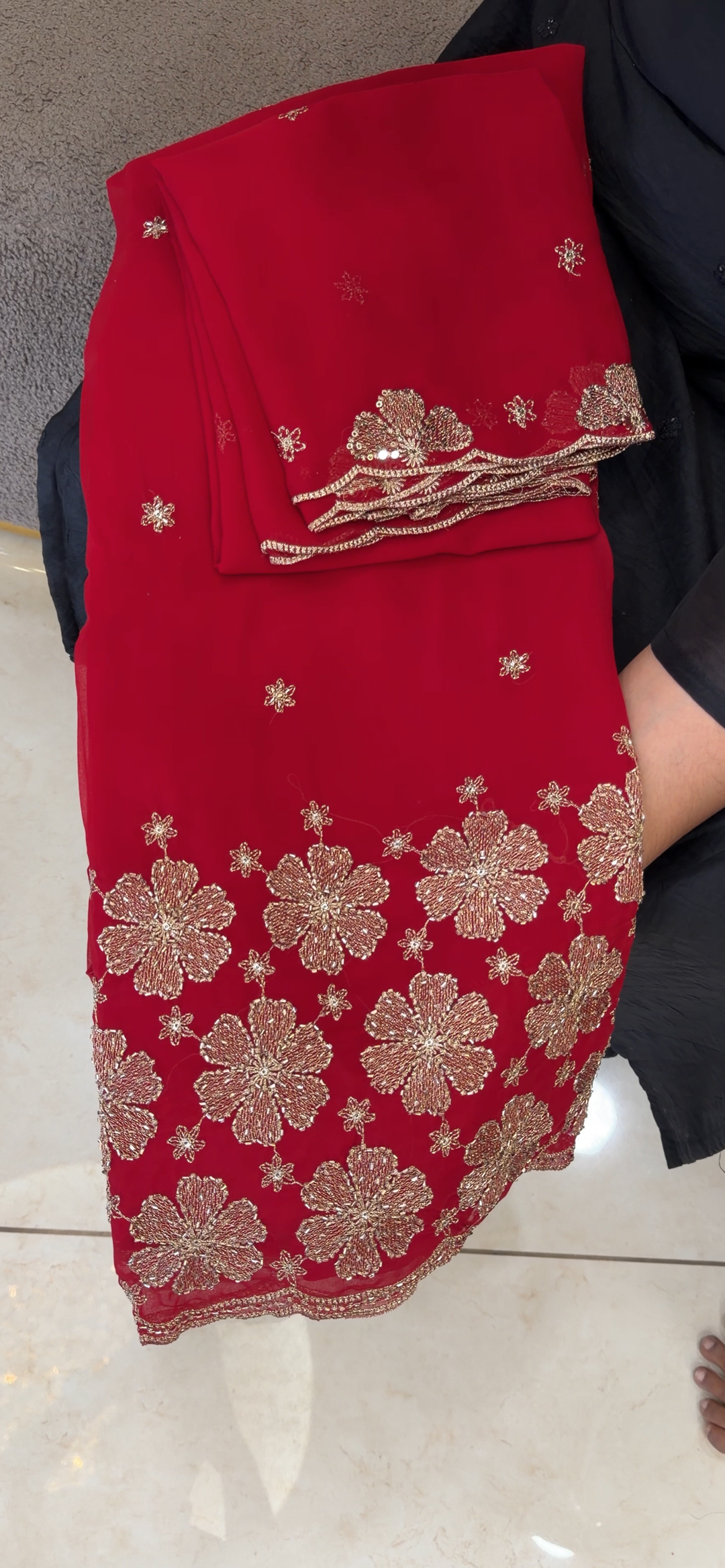 HAND WORKED UNSTITCHED SALWAR SUITS - NUWA - 2133