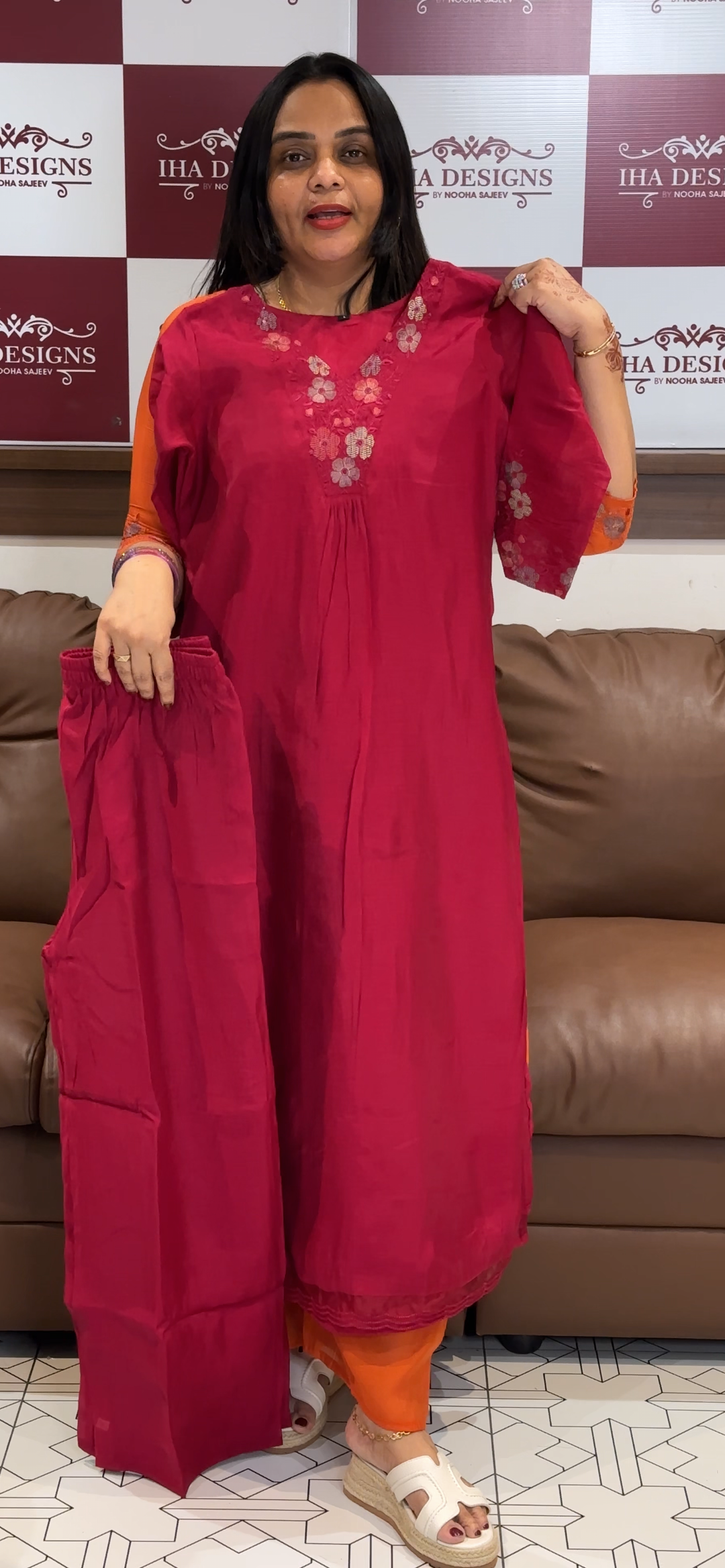 MUL CHANDERI CO-ORDS SETS - NUWA -1024