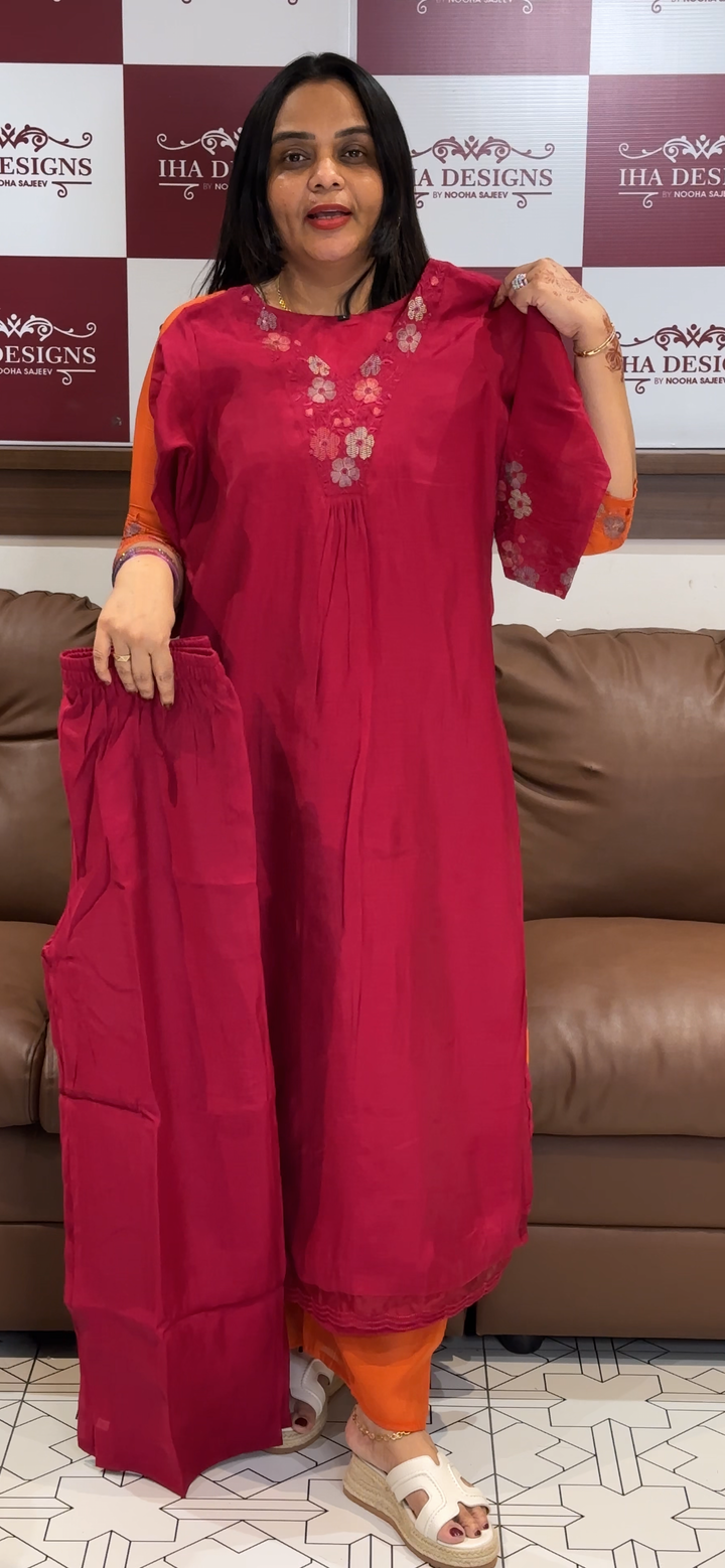 MUL CHANDERI CO-ORDS SETS - NUWA -1024