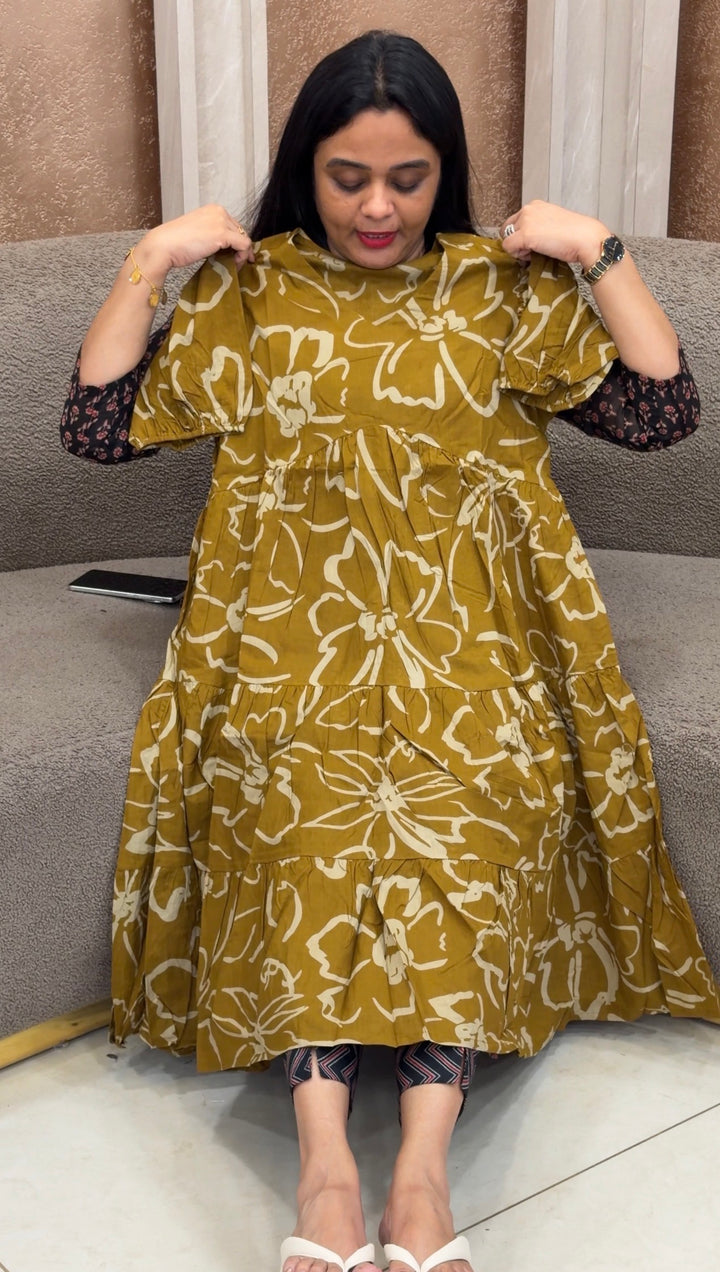 PRINTED TUNIC TOPS - NUWA-2343
