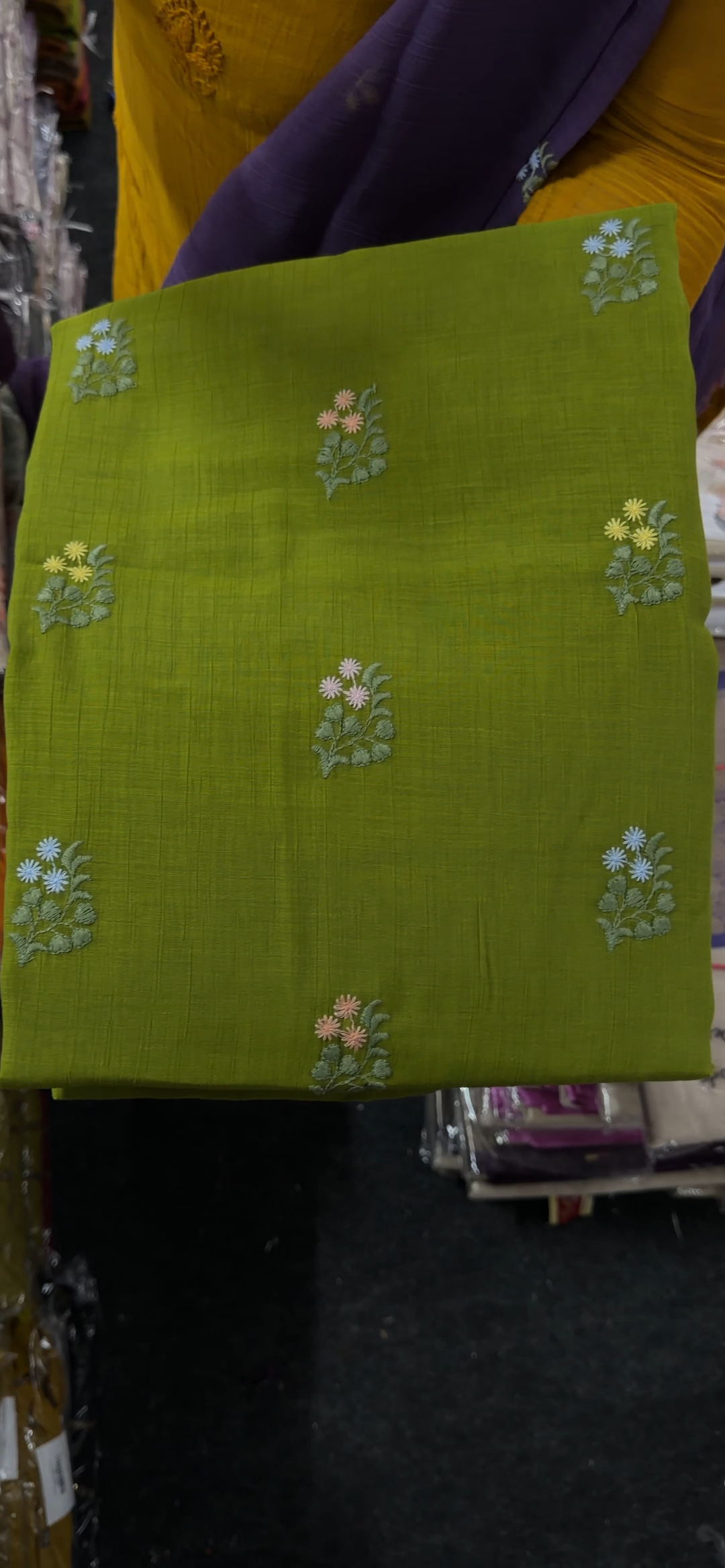 MUL CRUSHED UNSTITCHED SALWAR SUITS - NUWA - 1904