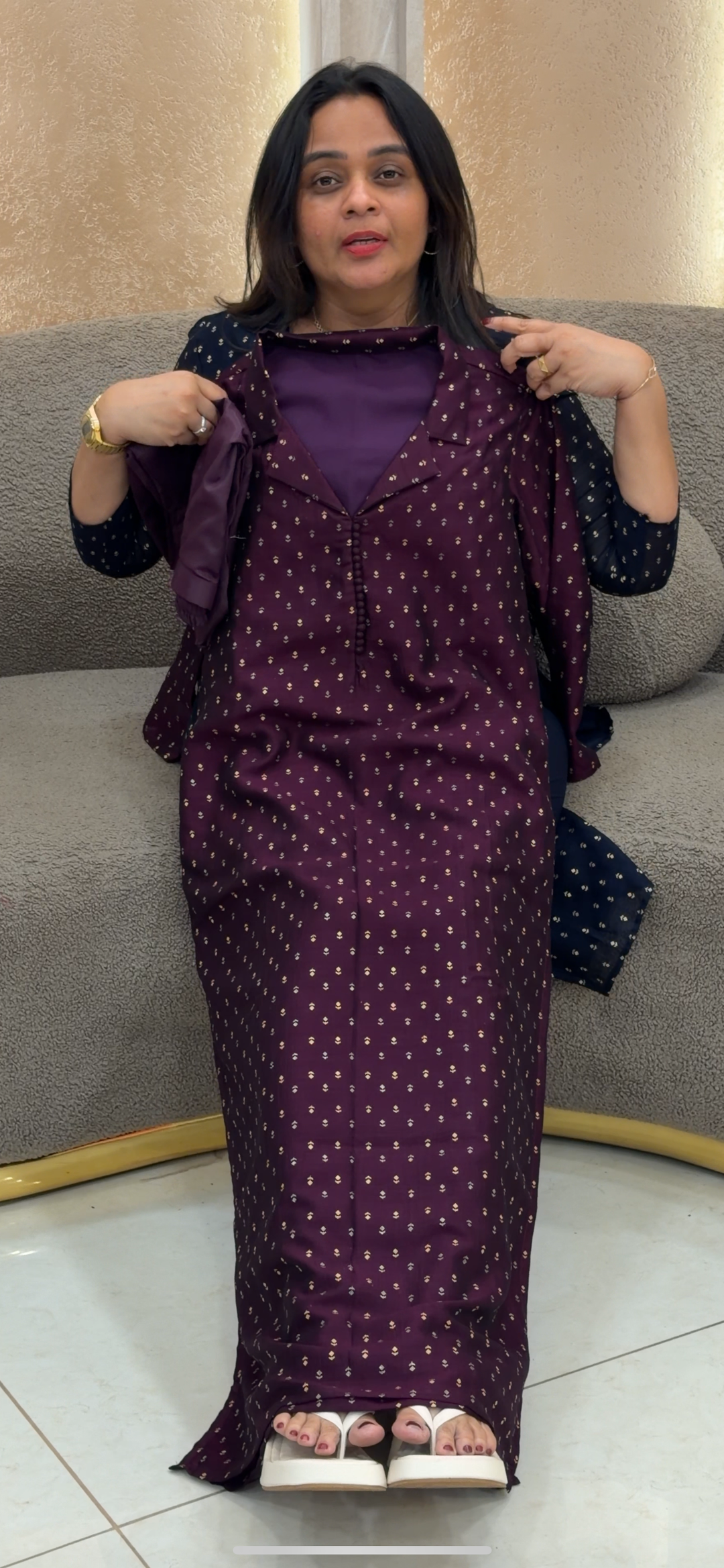 SEMI RAW SILK CO-ORDS SETS - NUWA - 245