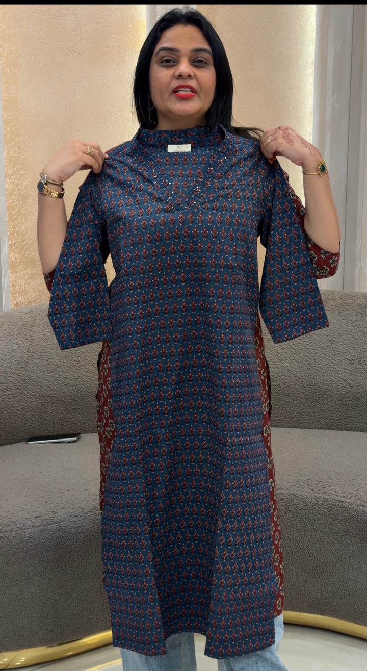 PRINTED COTTON TOPS - NUWA-1245