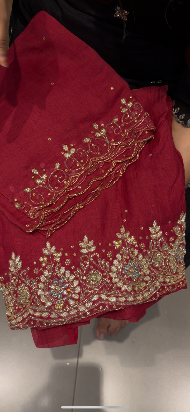 BANARASI MUL UNSTITCHED SALWAR SUITS - NUWA - 481