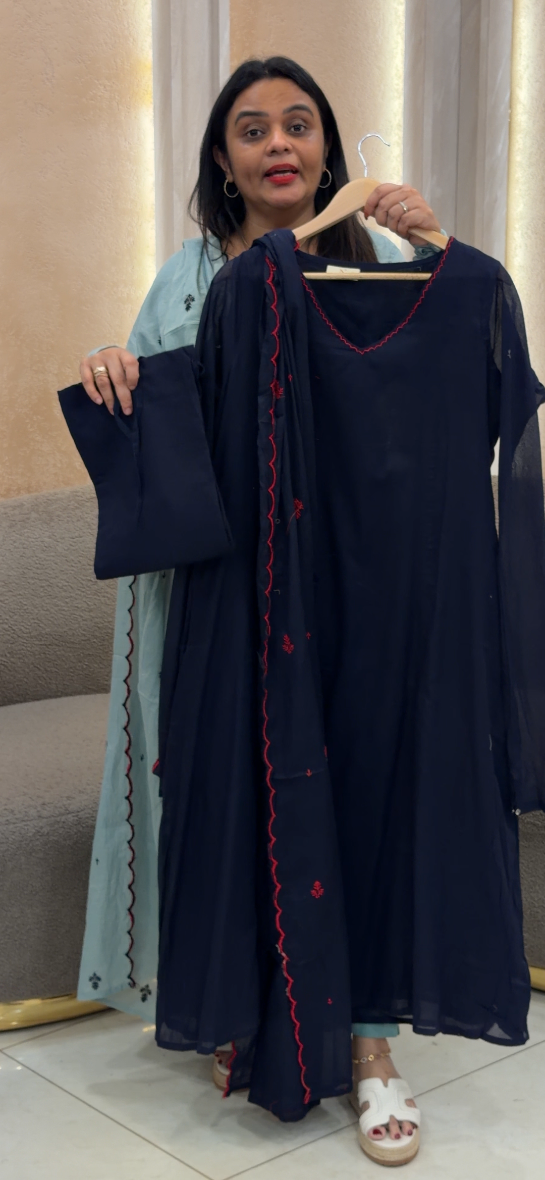 MUL MUL TOP, BOTTOM AND DUPATTA - NUWA - 1297