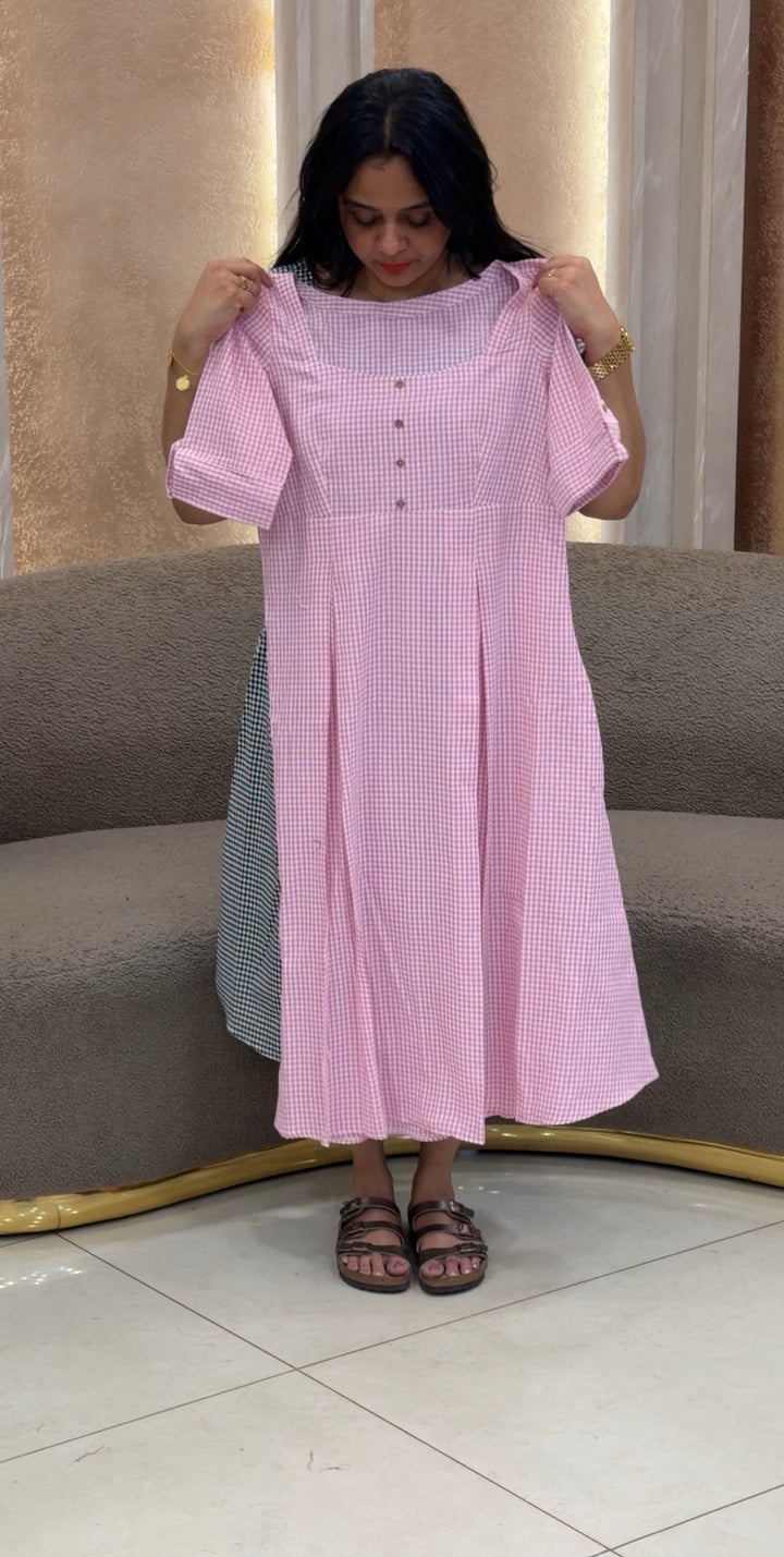 IN-HOUSE HANDLOOM COTTON FROCKS - NUWA-2423
