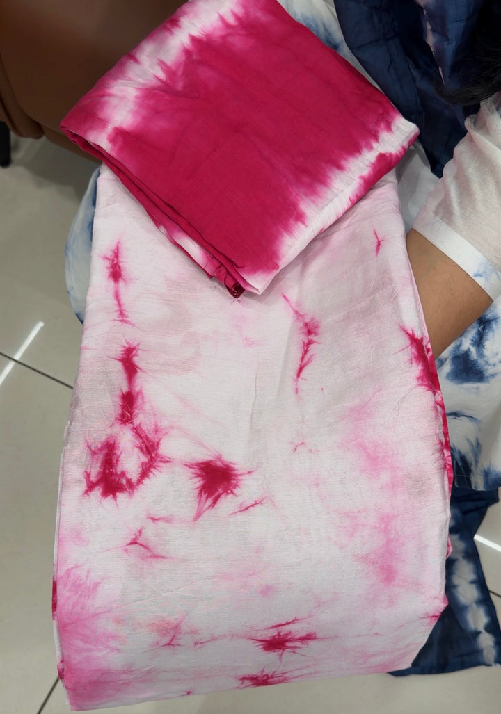 TIE AND DYE UNSTITCHED SALWAR SUITS - NUWA-1854