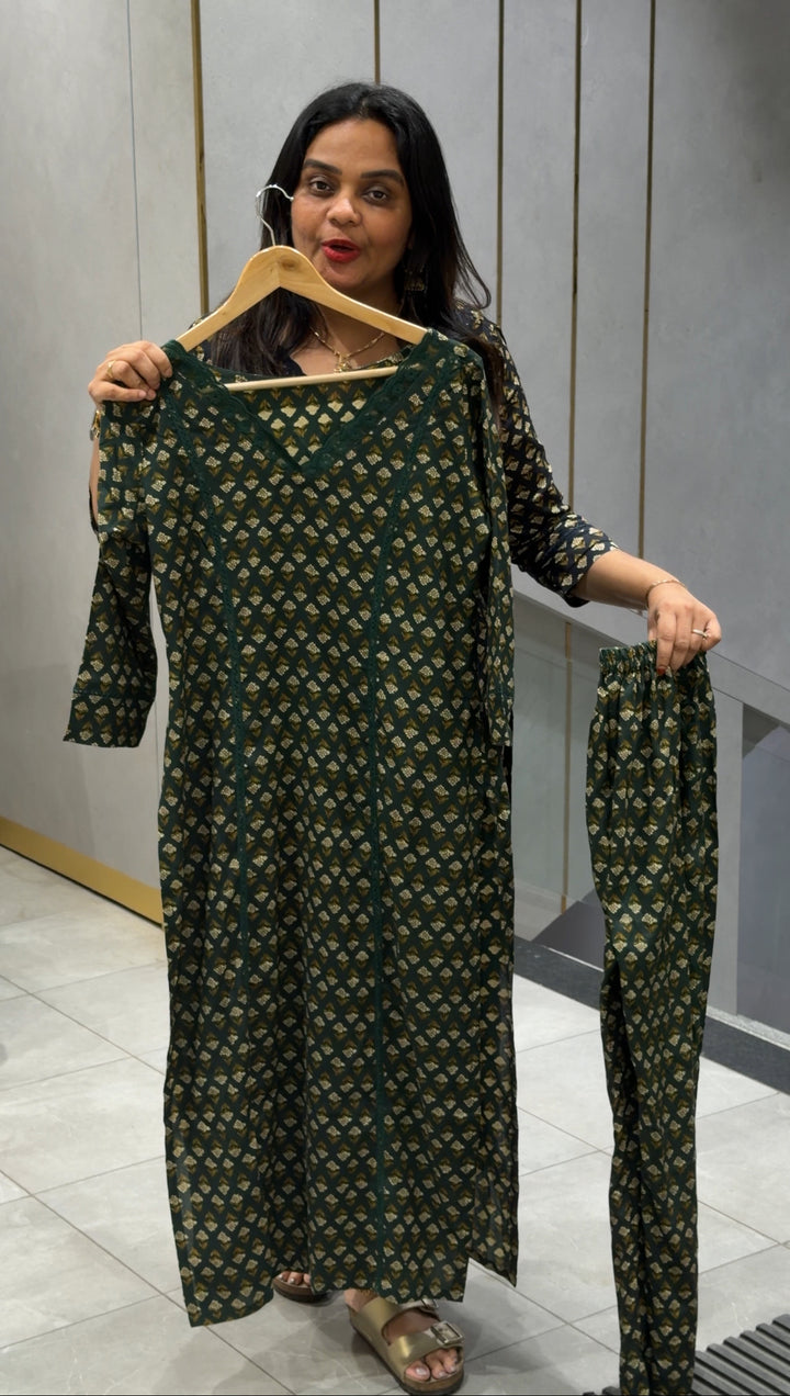 COTTON PRINTED TOP AND BOTTOM - NUWA-497