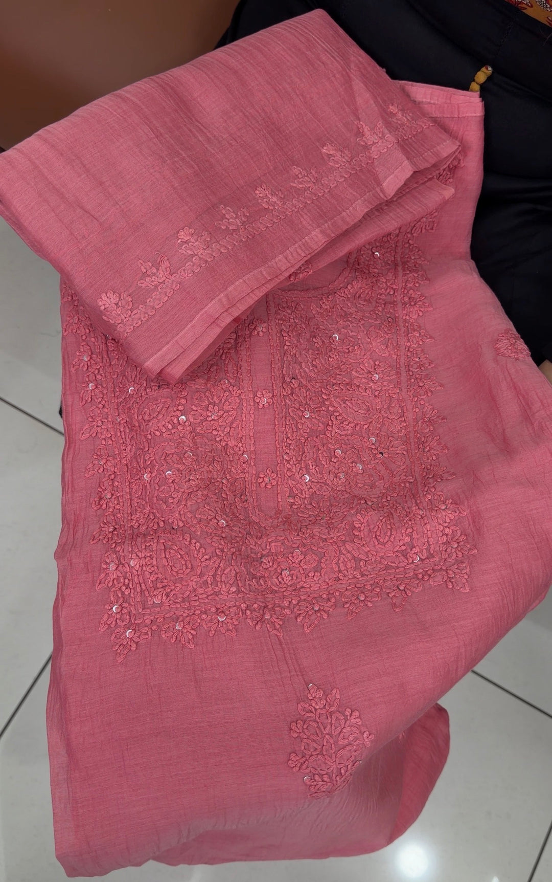 MUL CHANDERI UNSTITCHED SALWAR SUITS - NUWA-1508