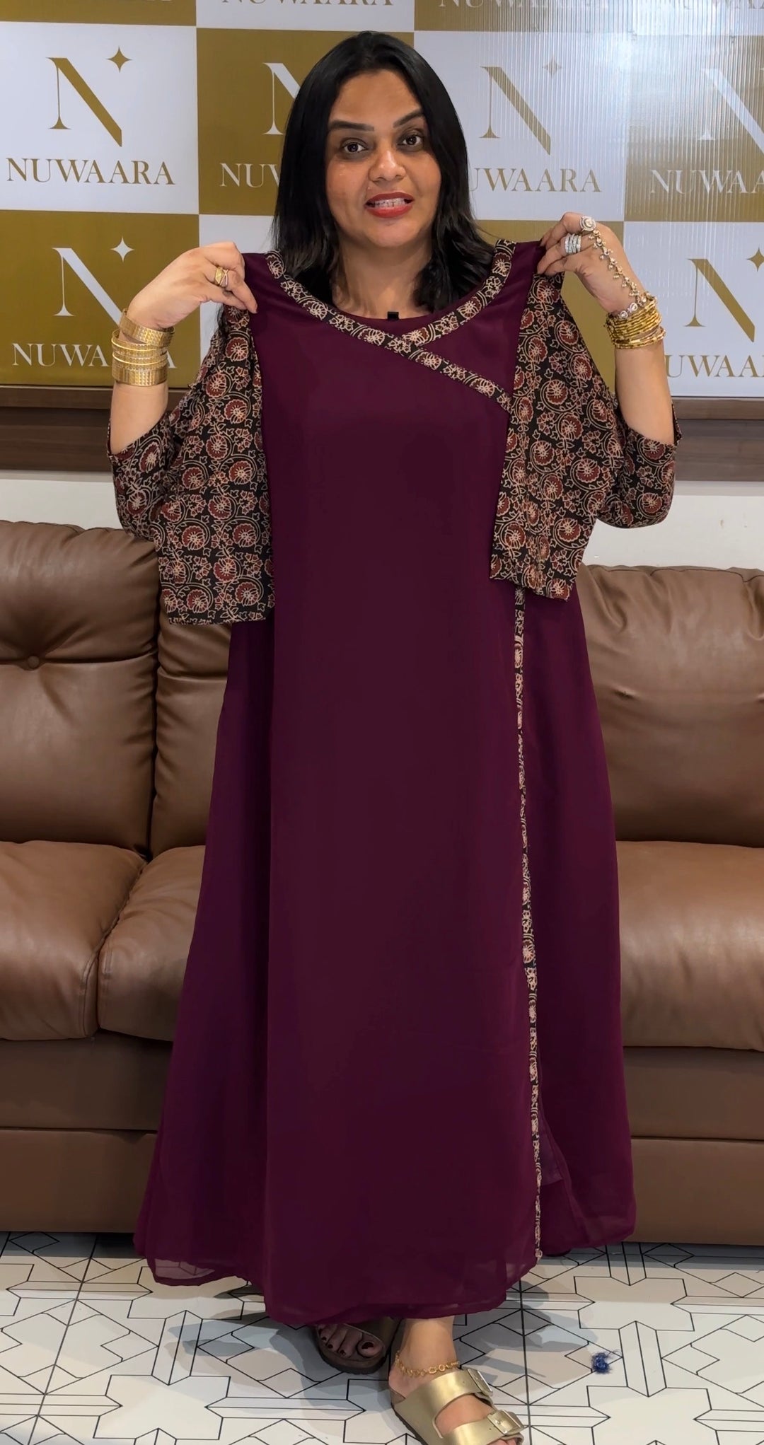 GEORGETTE ALINE TOPS - NUWA-1180