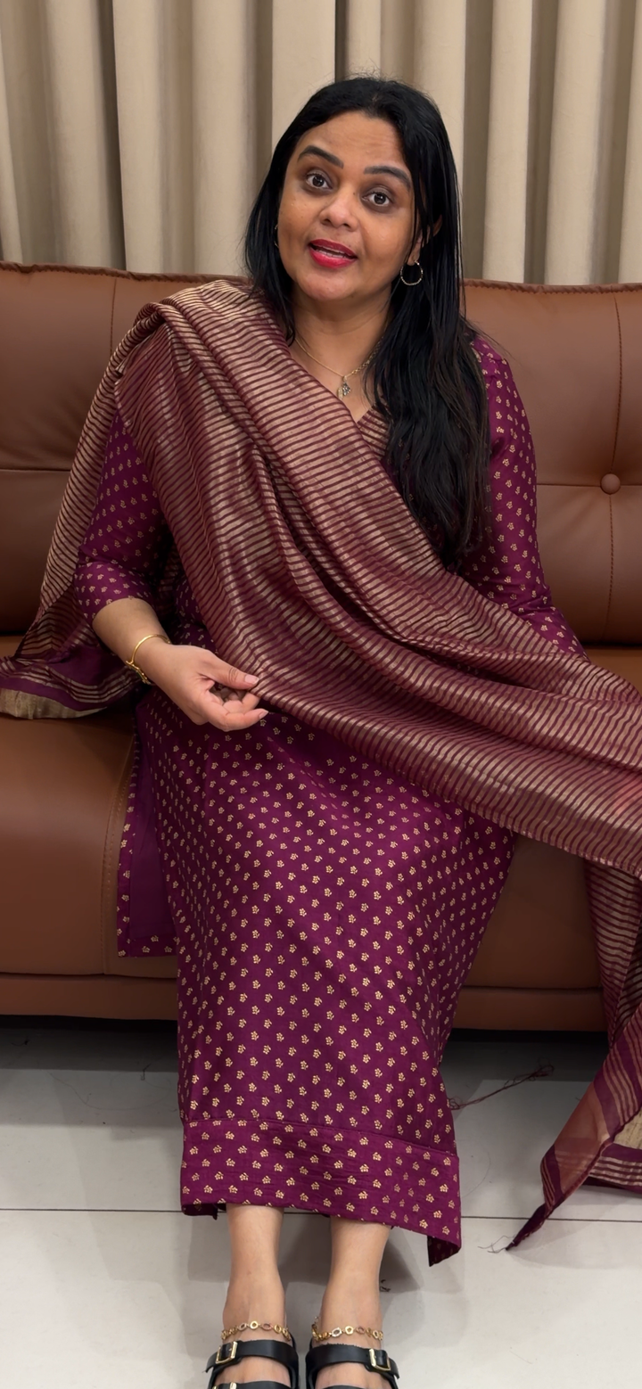 SEMI RAW SILK UNSTITCHED SALWAR SUITS - NUWA - 1745