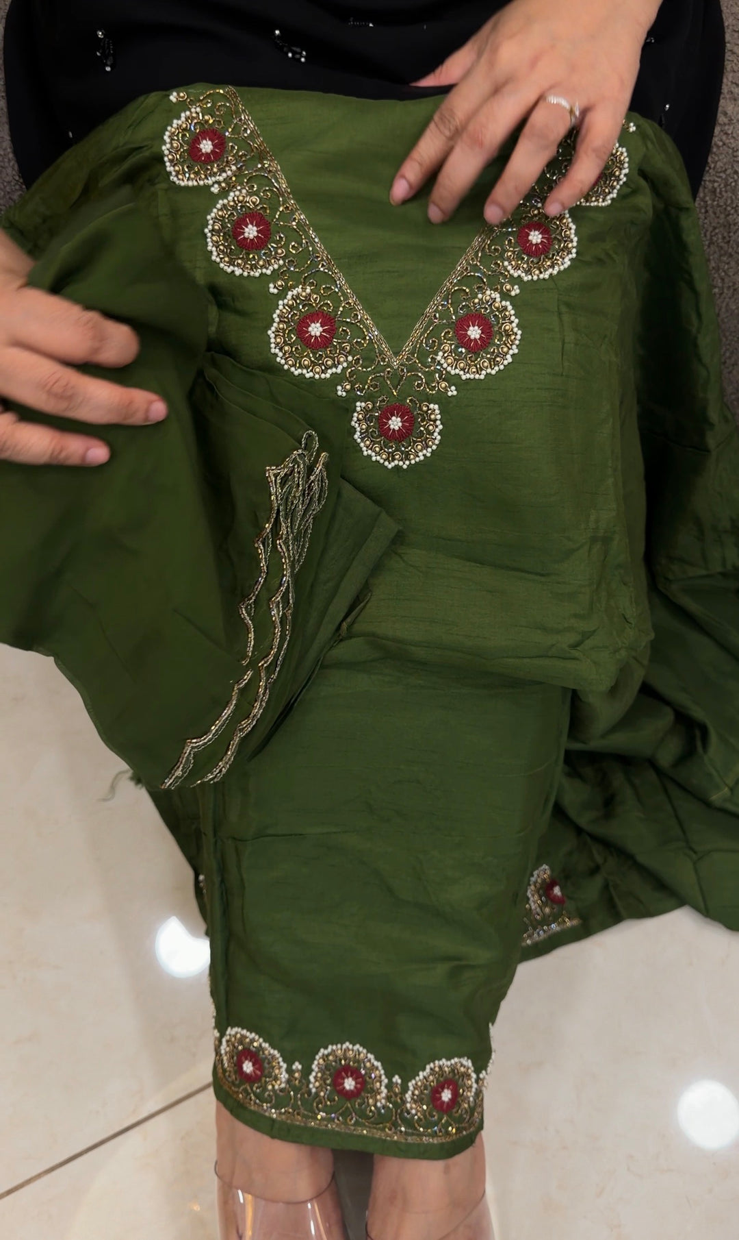 DOLA SILK UNSTITCHED SALWAR SUITS - NUWA - 2290
