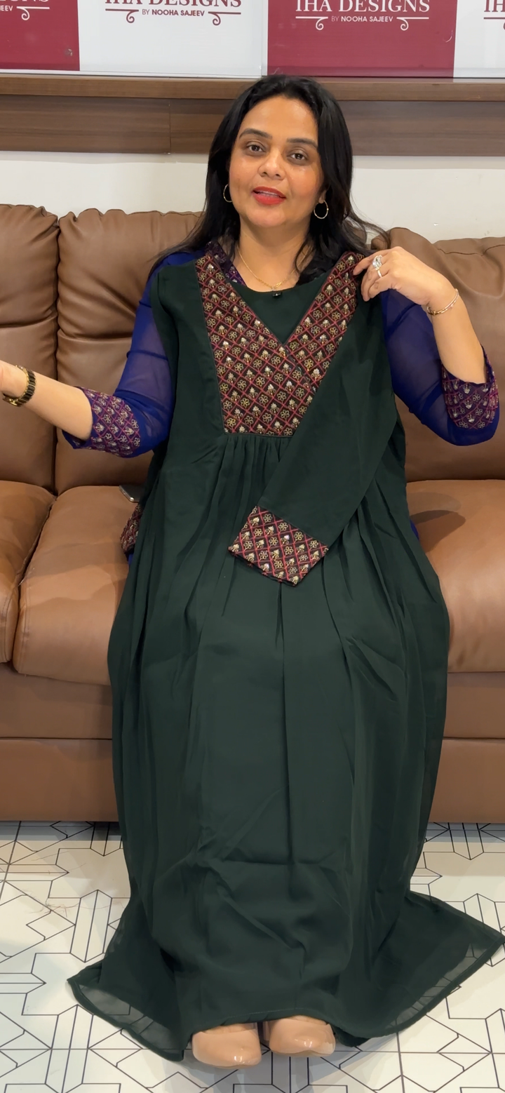 FAUX GEORGETTE ALINE TOPS  - NUWA - 1014