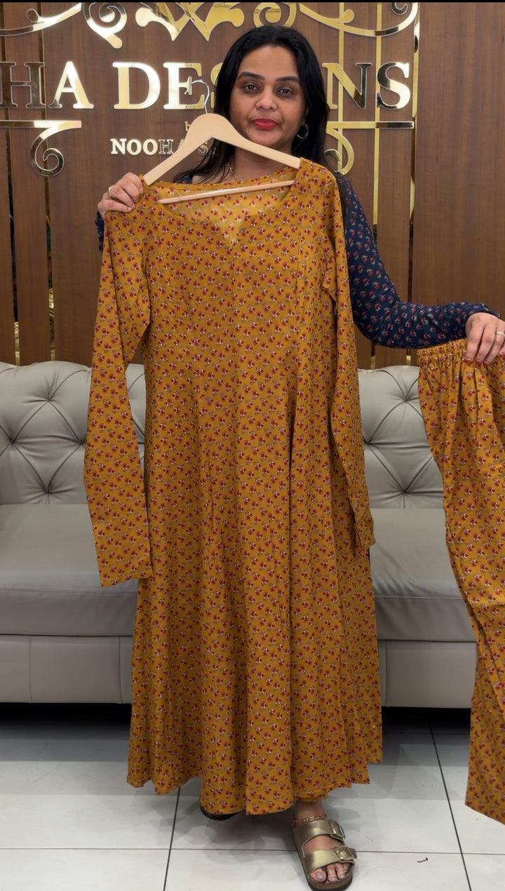 PRINTED ANARKALI TOP AND BOTTOM - NUWA-504