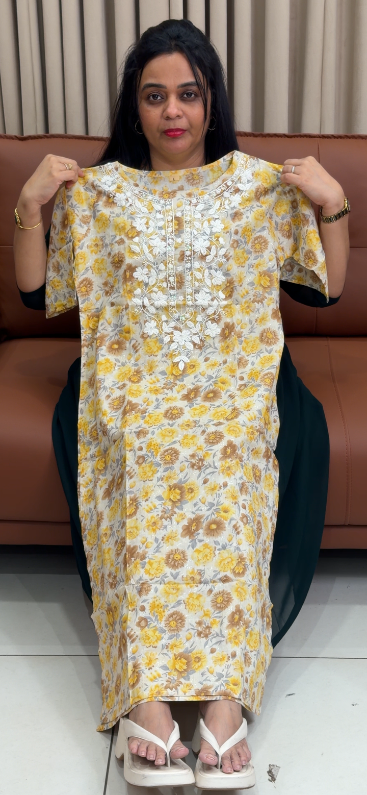 PRINTED COTTON LONG TOPS - NUWA - 1987